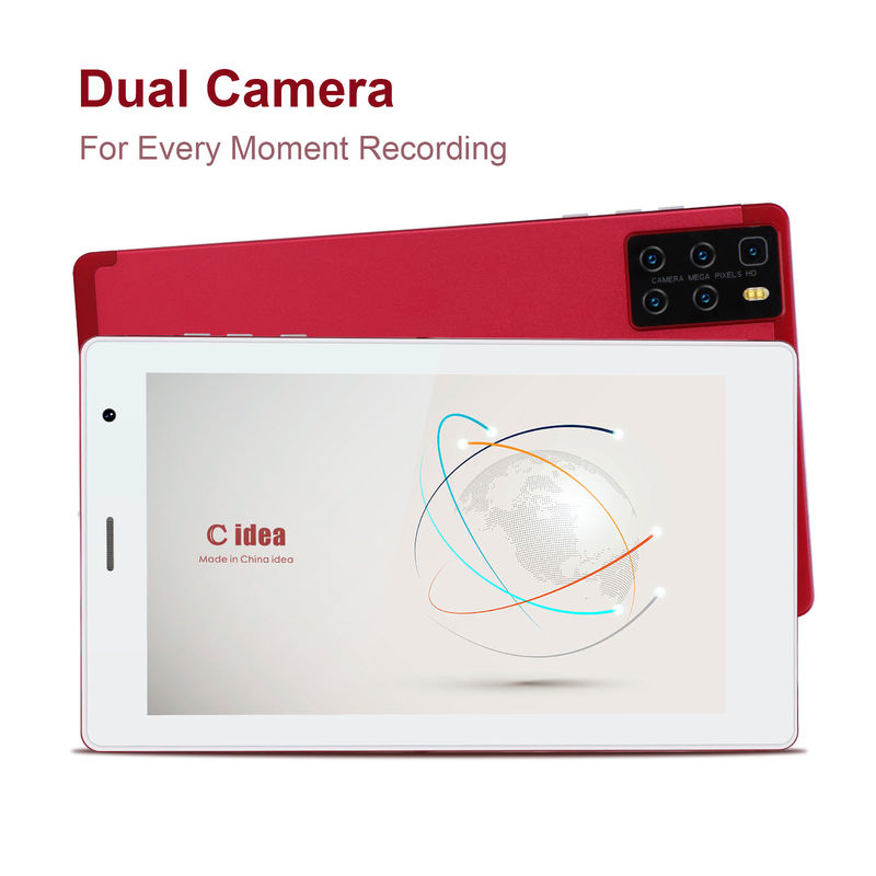 C idea تبلت های اندرویدی برای یادگیری 7 اینچ با پردازنده چهار هسته ای ROM 32GB Expansion Dual Camera CM520 (قرمز)