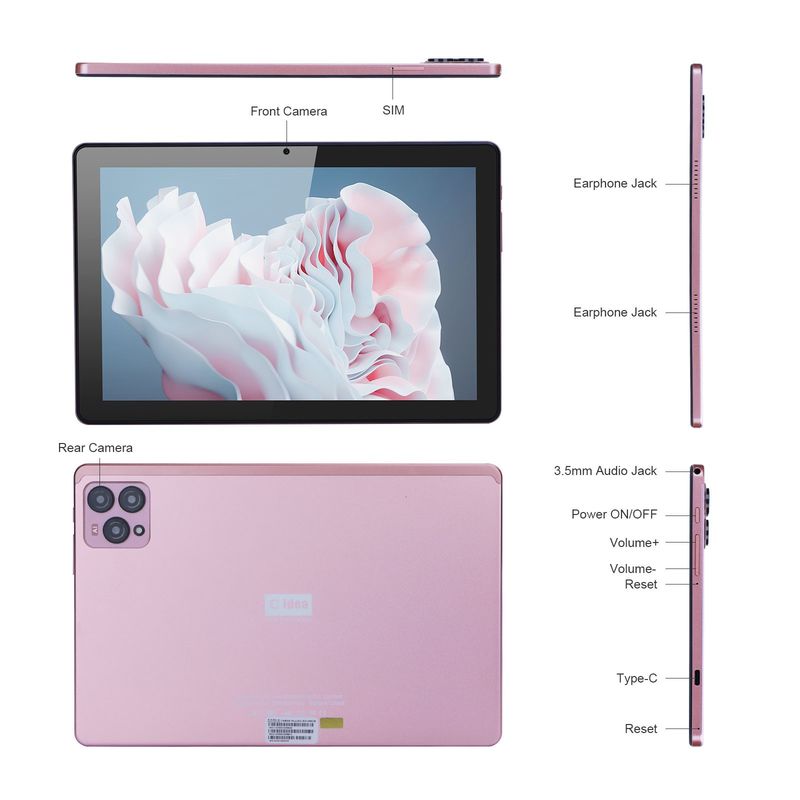 ایده C 8GB رم 10 اینچ تبلت PC 256GB ROM TF 256GB قابل گسترش 1280×800 IPS صفحه نمایش 10000mAh باتری CM 8000plus