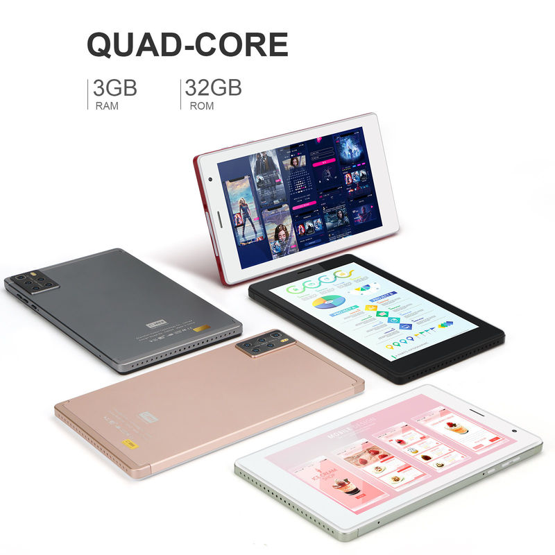 ایده C 7 اینچ تبلت PC 1024x600 IPS صفحه نمایش لمسی صفحه نمایش 3GB ROM + 32GB رم پردازنده چهار هسته ای پاسخگو CM520
