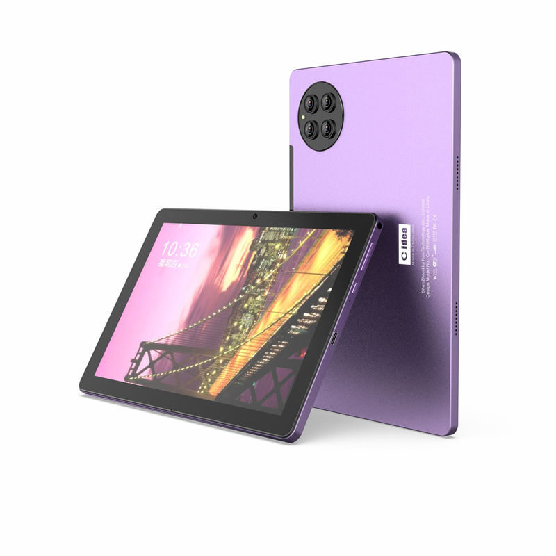 ایده C 10 اینچ تبلت PC 8 هسته CPU 8GB رم 512GB ذخیره سازی دوربین دوگانه بنفش تبلت بزرگسالان با صفحه کلید CM7800