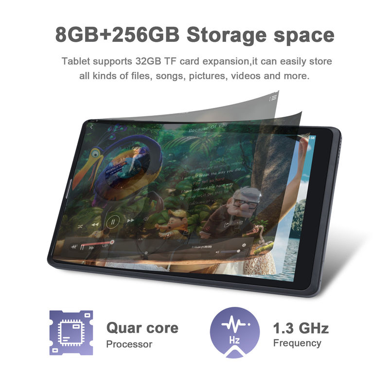 ایده C بزرگسالان سیاه اندروید 8 اینچ تبلت PC CM835 MTK تراشه 256GB ذخیره سازی بزرگ پشتیبانی GPS