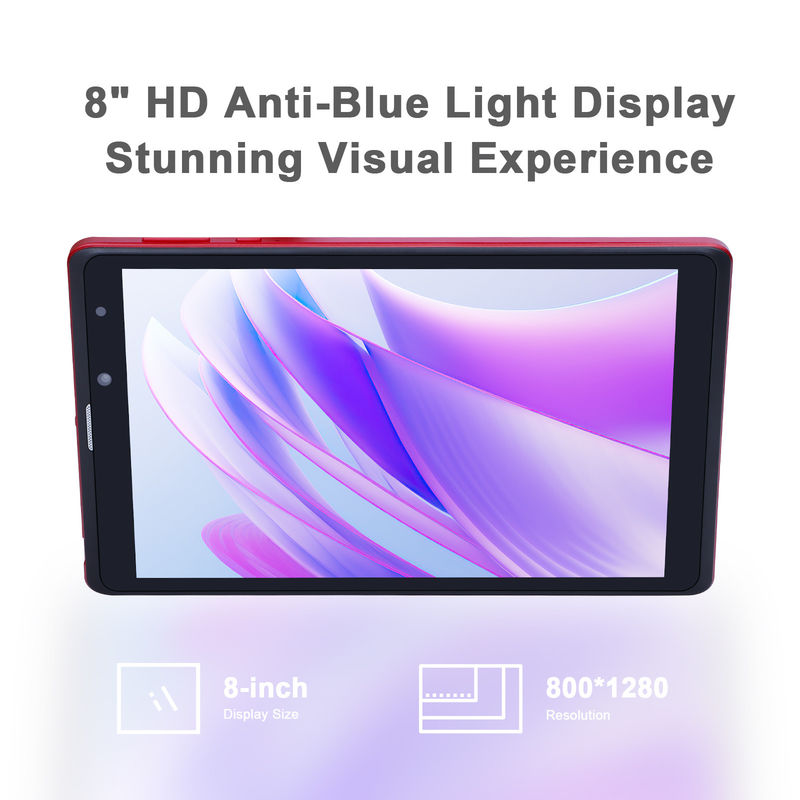ایده C اندروید 8 اینچ تبلت پی سی 256GB ظرفیت بزرگ ذخیره سازی 5MP + 8MP دوربین های 8000mAh عمر باتری خواندن CM835 قرمز