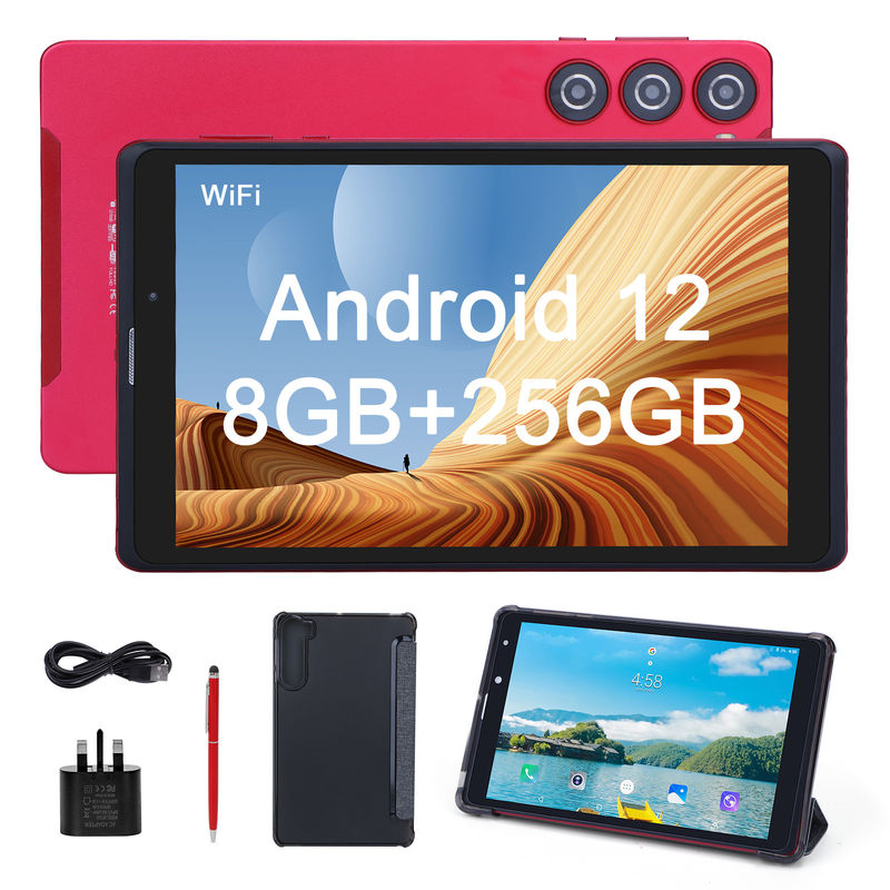 ایده C اندروید 8 اینچ تبلت پی سی 256GB ظرفیت بزرگ ذخیره سازی 5MP + 8MP دوربین های 8000mAh عمر باتری خواندن CM835 قرمز