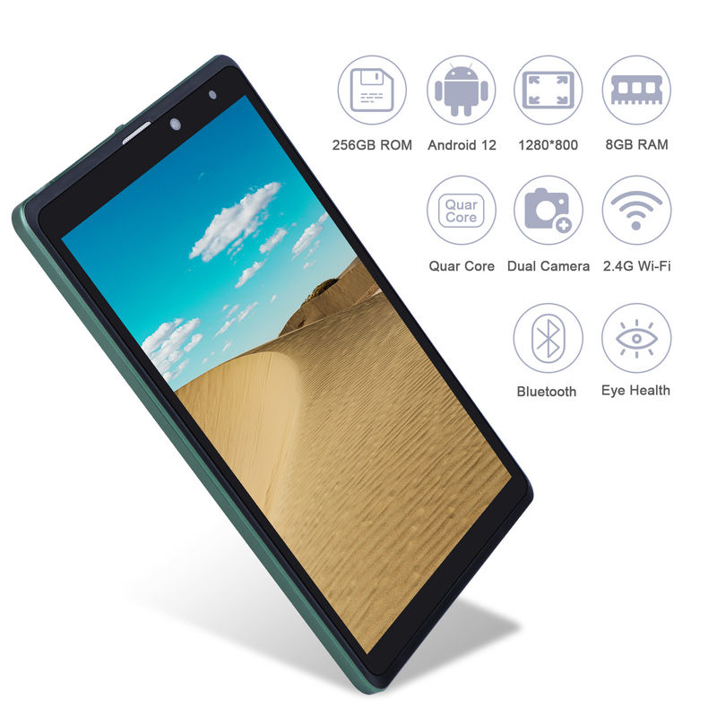 ایده C سیم پشتیبانی قرص سبز PC 8GB رم 256GB ROM 800x1280 IPS صفحه نمایش HD قرص با کیس CM835