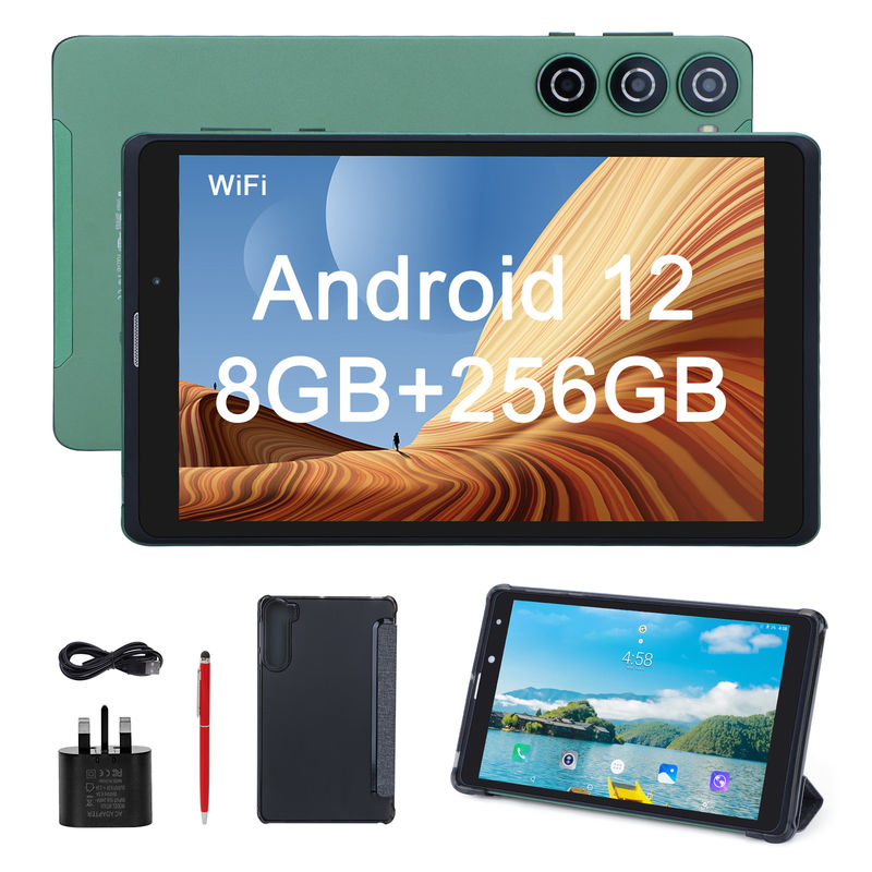 ایده C سیم پشتیبانی قرص سبز PC 8GB رم 256GB ROM 800x1280 IPS صفحه نمایش HD قرص با کیس CM835