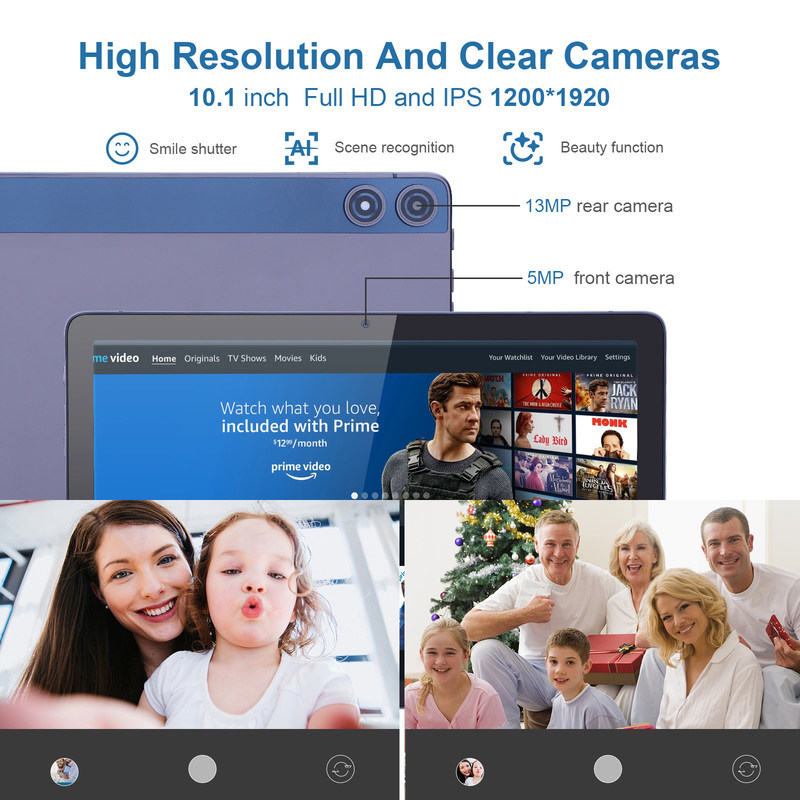 C Idea Android Tablet FHD 1200*1920 با باتری 6000mAh 10.1 اینچ تبلت PC P1250