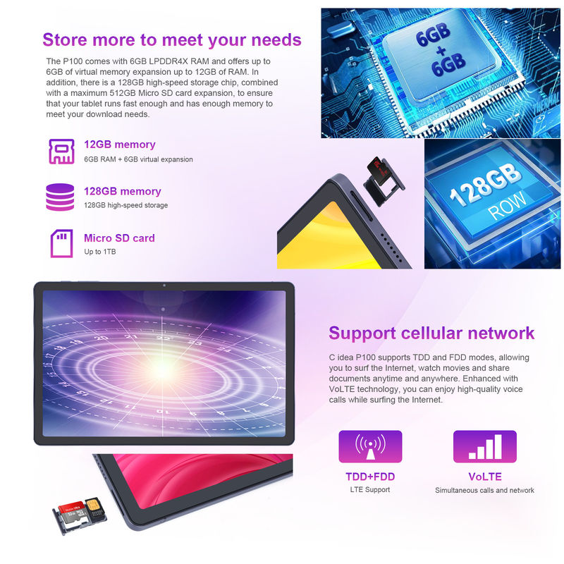 ایده C 10.95 اینچی اندروید 13 تبلت 12GB رم 128GB رم مدل CM100
