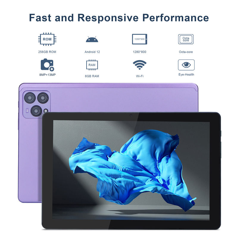 ایده C 10 اینچ اندروید 12 تبلت 8GB رم 256GB رم مدل CM8000PLUS بنفش