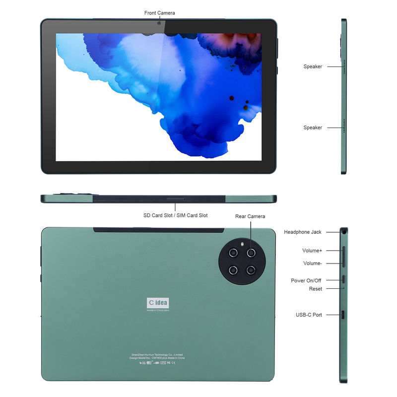 ایده C 9.7 اینچ اندروید 12 تبلت 8GB رم 512GB رم مدل CM7800 سبز