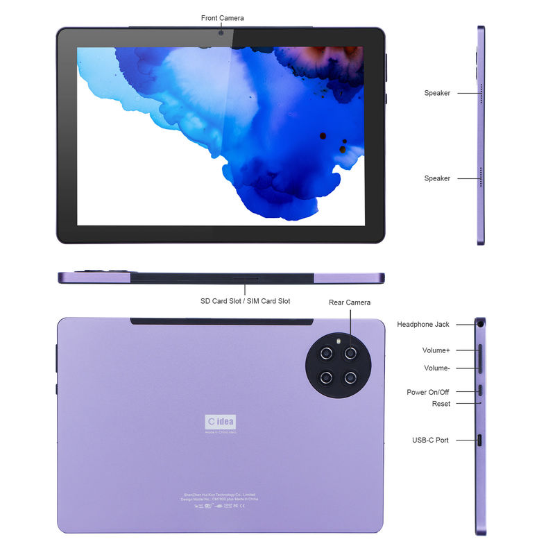 ایده C 9.7 اینچ اندروید 12 تبلت 8GB رم 512GB رم مدل CM7800 بنفش