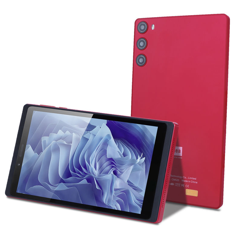 C Idea 7 Inch Tablet 6GB RAM 128GB ROM با سیم کارت Android Tablet PC برای دانش آموزان CM525 قرمز