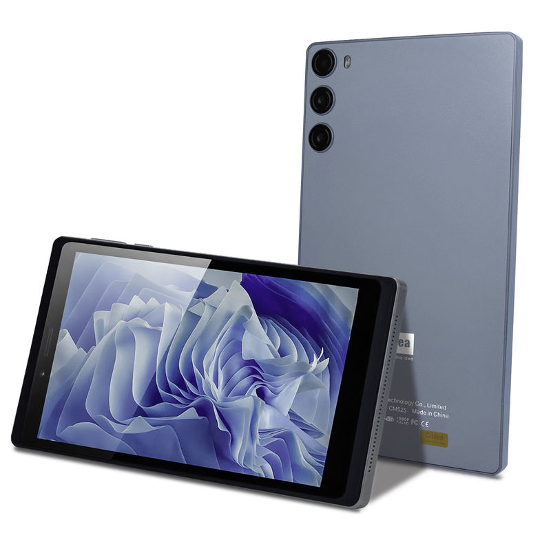 C Idea School Tablet 512GB اندروید 12 با پشتیبانی سیم کارت Smart Tablet PC CM525 خاکستری