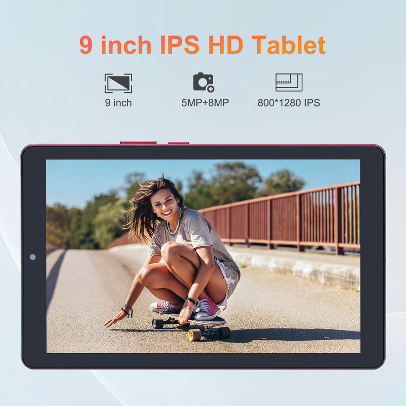 ایده C 9 اینچ اندروید 12 تبلت 8GB رم 512GB ROM 5MP + 8MP دو دوربین WIFI تبلت با سیم کارت CM915 (قرمز)