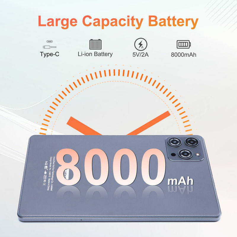 ایده C 9 اینچ اندروید 12 تبلت 8GB رم 512GB ROM 5MP + 8MP دو دوربین WIFI تبلت با سیم کارت CM915 (گری)