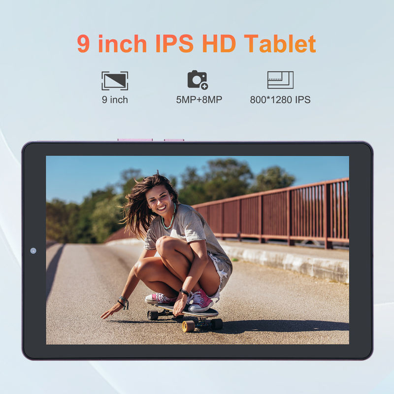 ایده C 9 اینچ اندروید 12 تبلت 8GB رم 512GB ROM 5MP + 8MP دو دوربین WIFI تبلت با سیم کارت CM915 (رنجی)