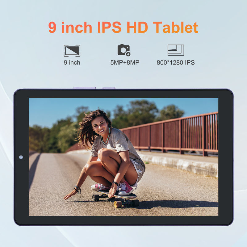 ایده C 9 اینچ اندروید 12 تبلت 8GB رم 512GB ROM 5MP + 8MP دو دوربین WIFI تبلت با سیم کارت CM915 ( بنفش)