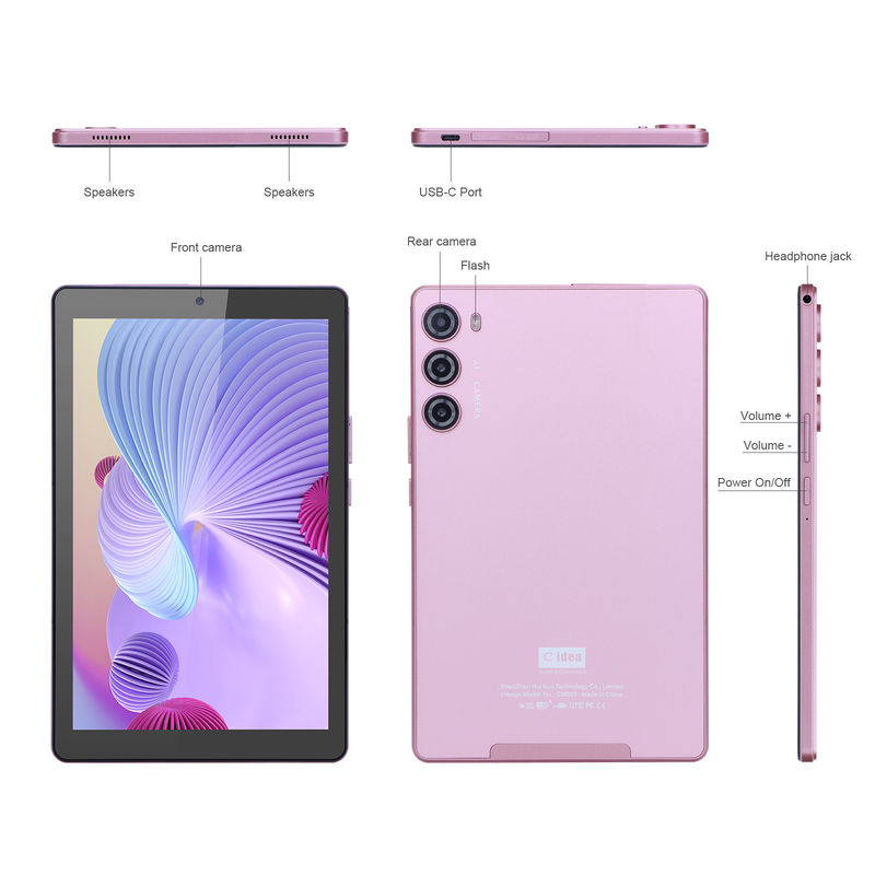 ایده C 9 اینچ تبلت PC WIFI 2.4G/5G 800x1280 IPS Screen Android Tablet پشتیبانی تماس تلفنی با دوربین دوگانه ((رنگ صورتی)