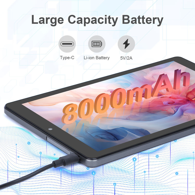 ایده C 9 اینچ تبلت PC WIFI 2.4G/5G 800x1280 IPS Screen Android Tablet پشتیبانی تماس تلفنی با دوربین دوگانه ((گری)
