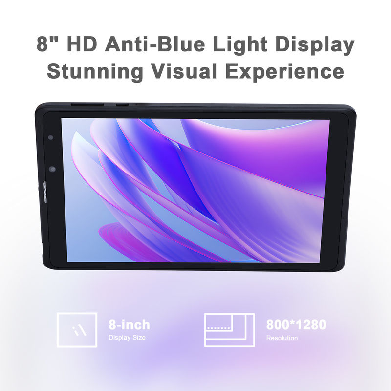 C idea 8 اینچ Android Tablet Pc تولید کننده با اندروید 12 Quad Core 8GB+512GB ذخیره سازی IPS HD Display CM835 ((سیاه)
