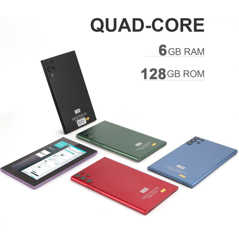 C idea Smart Tablet PC 7 با کیس 6GB + 128GB قابل گسترش 512GB ذخیره سازی دوگانه 5MP + 8MP دوربین CM522 (آبی)
