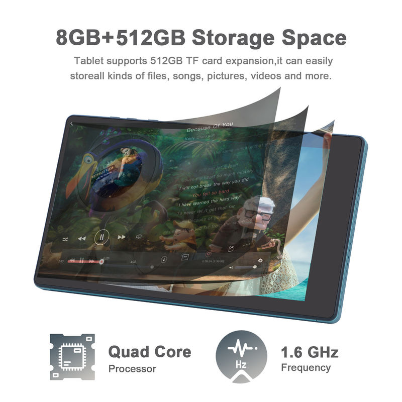 ایده C 7 اینچ تبلت های هوشمند اندرویدی 8+512GB تبلت های وای فای چهار هسته ای صفحه لمسی اچ دی CM513 ((آبی)