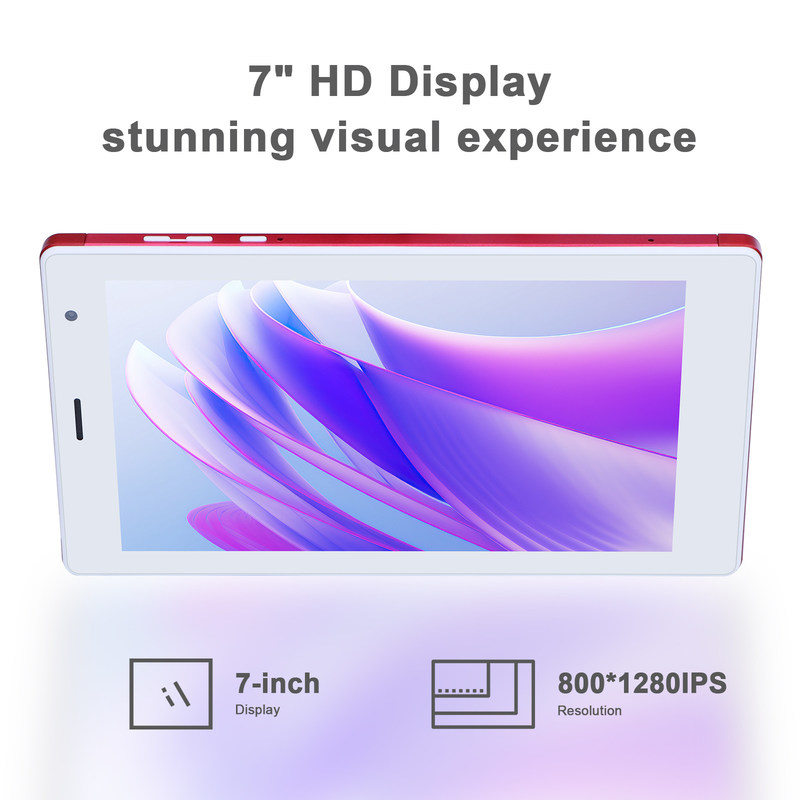 ایده C 7 اینچ تبلت های هوشمند اندرویدی 8+512GB تبلت های وای فای چهار هسته ای صفحه لمسی اچ دی CM513 ((قرمز)