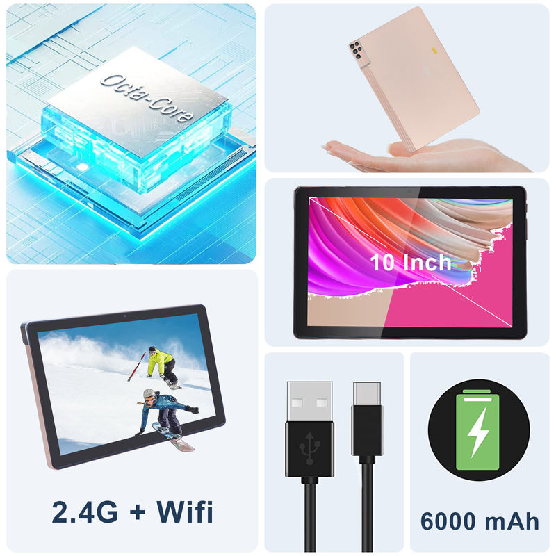C Idea 10 اینچ تبلت PC اندروید 12 تبلت 6GB رم 256GB ROM 6000mAh باتری IPS HD صفحه لمسی CM7000PLUS