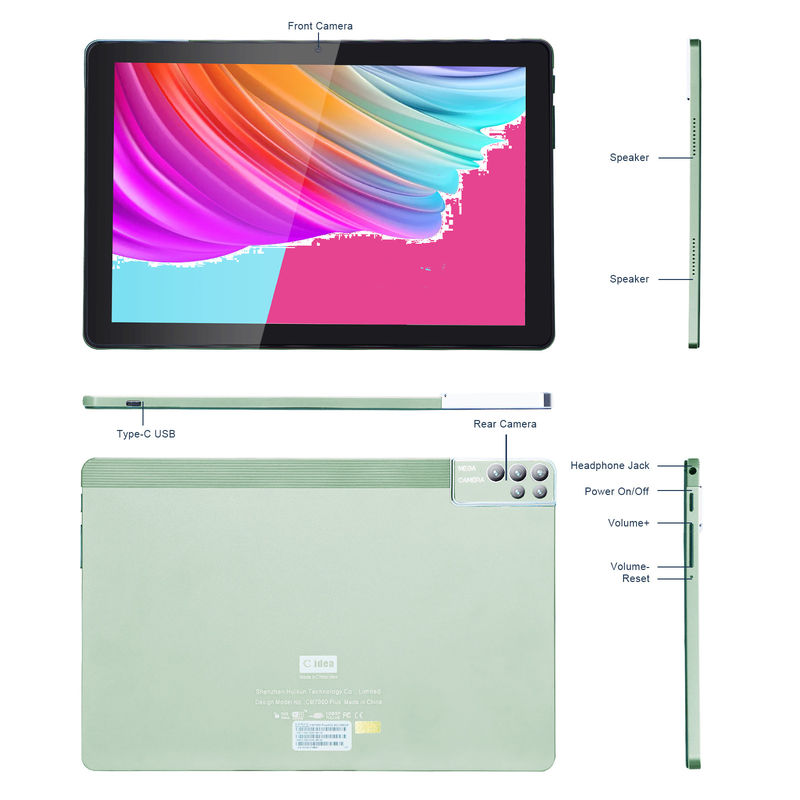 ایده C 6 + 256GB 800x1280 IPS 10 اینچ تبلت PC با کیس چهار هسته دوگانه 5MP + 8MP دوربین HD IPS نمایش CM7000