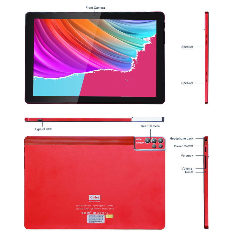 C Idea 10 اینچ تبلت PC اندروید 12 تبلت 6GB رم 256GB ROM 6000mAh باتری IPS HD صفحه لمسی CM7000PLUS