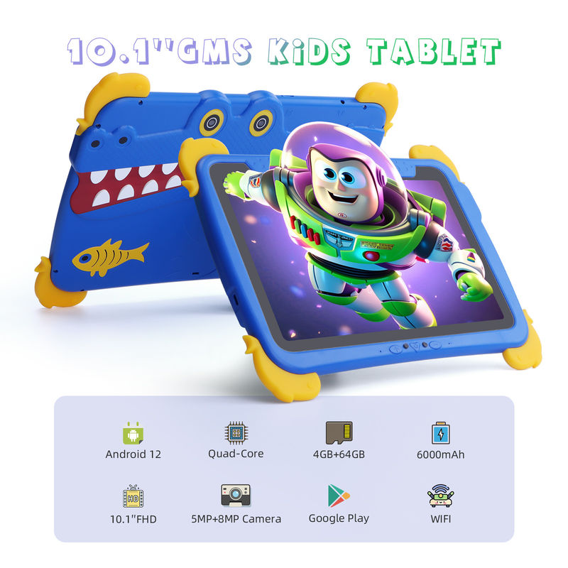 C idea Kids Tab 10.1inch اندروید 12 تبلت برای کودک 4GB رم 64GB رم حفاظت از چشم صفحه لمسی P1150