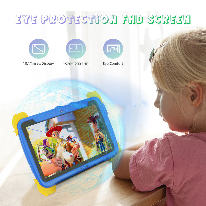 C idea Kids Tab 10.1inch اندروید 12 تبلت برای کودک 4GB رم 64GB رم حفاظت از چشم صفحه لمسی P1150