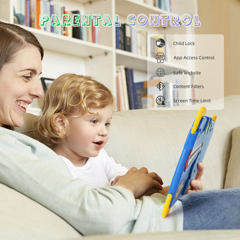 C idea Kids Tab 10.1inch اندروید 12 تبلت برای کودک 4GB رم 64GB رم حفاظت از چشم صفحه لمسی P1150