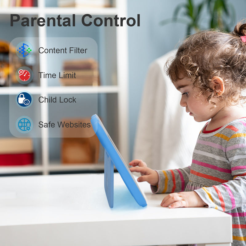 ایده C مطالعه تبلت Kidspad 7 اینچ با کیف کودک دوستانه 4GB + 64GB چهار هسته ای 600 X 1024 IPS CM80 آبی