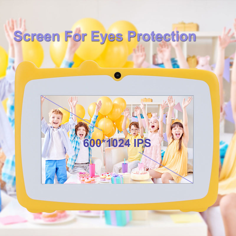 ایده C 7 اینچ Android Kids Learning Tablet 64GB+32GB ذخیره سازی قابل گسترش HD دوربین دوگانه 2MP+2MP CM80 زرد