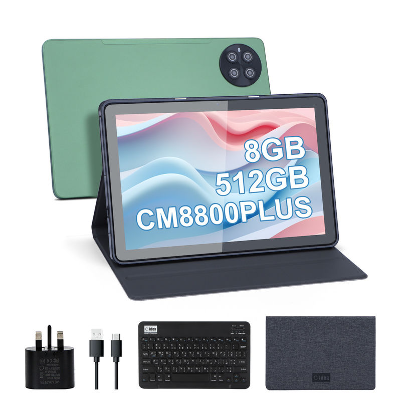 C Idea 10.1 اینچ 8GB RAM 512GB ROM وای فای Smart Tablet PC با پشتیبانی سیم کارت CM8800plus