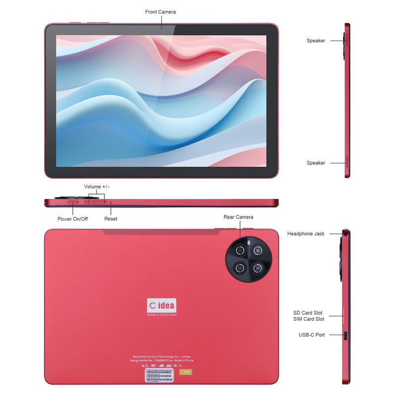C Idea 10.1 اینچ IPS Screen Smart Tablet PC برای دانش آموزان با صفحه کلید CM8800plus