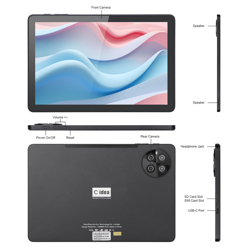 C Idea 8GB RAM 512GB ROM وای فای اندروید تبلت پی سی تبلت با پشتیبانی سیم کارت CM8800plus