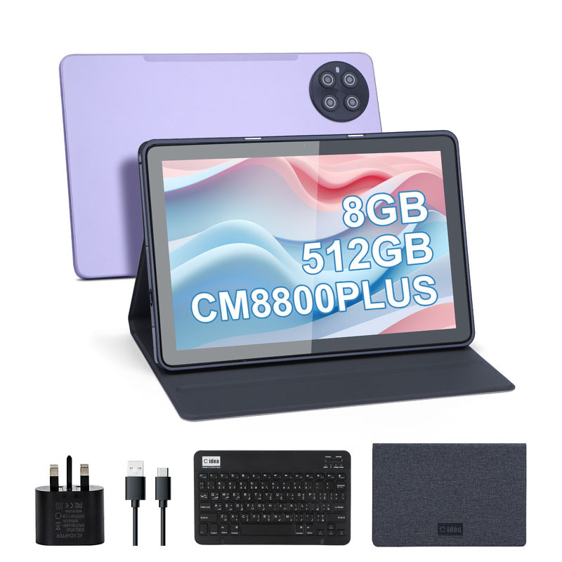 ایده C 8GB RAM 512GB ROM Smart Tablet PC با صفحه کلید و ماوس CM8800plus