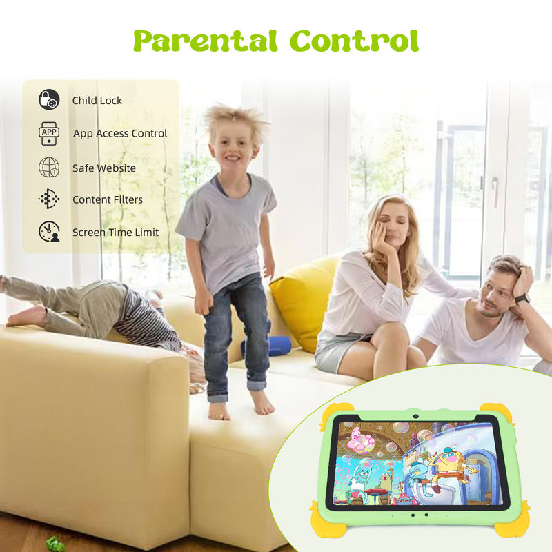 C Idea Kids Tablet 10.1 اینچ Android Tablet PC با محافظ چشم 1280*800 صفحه نمایش پیش نصب IWAWA برای آموزش