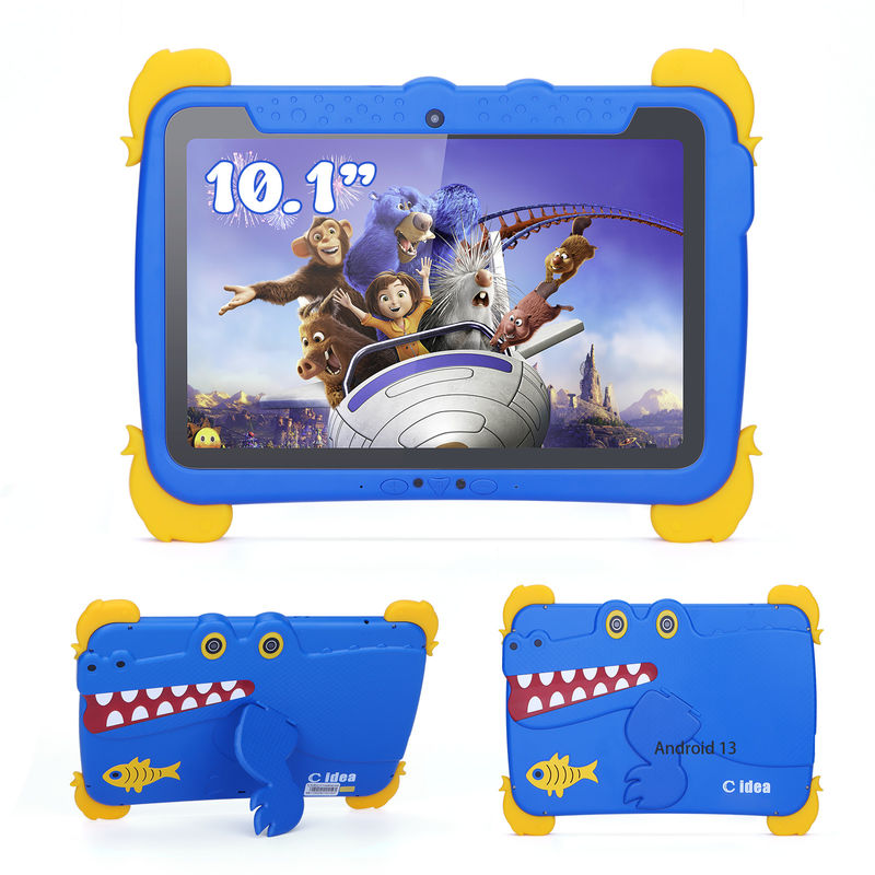 C idea Kids Tab 10.1inch Android 13 Tablet برای کودکان 4GB RAM 64GB ROM حفاظت از چشم صفحه لمسی برای کودکان 3-8 ساله