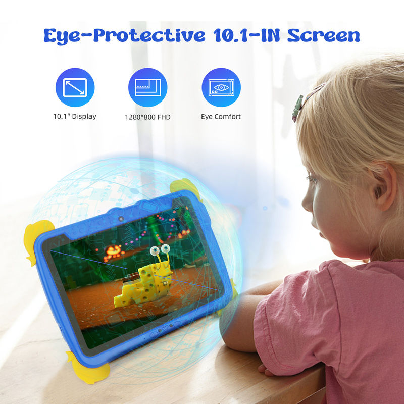 C idea Kids Tab 10.1inch Android 13 Tablet برای کودکان 4GB RAM 64GB ROM حفاظت از چشم صفحه لمسی برای کودکان 3-8 ساله