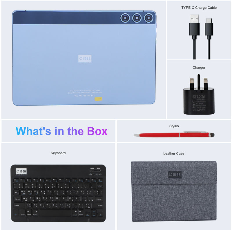 ایده C WIFI Smart 10 Inch Tablet PC با صفحه کلید و کیس 2 پشتیبانی سیم کارت برای دانش آموز CM8500