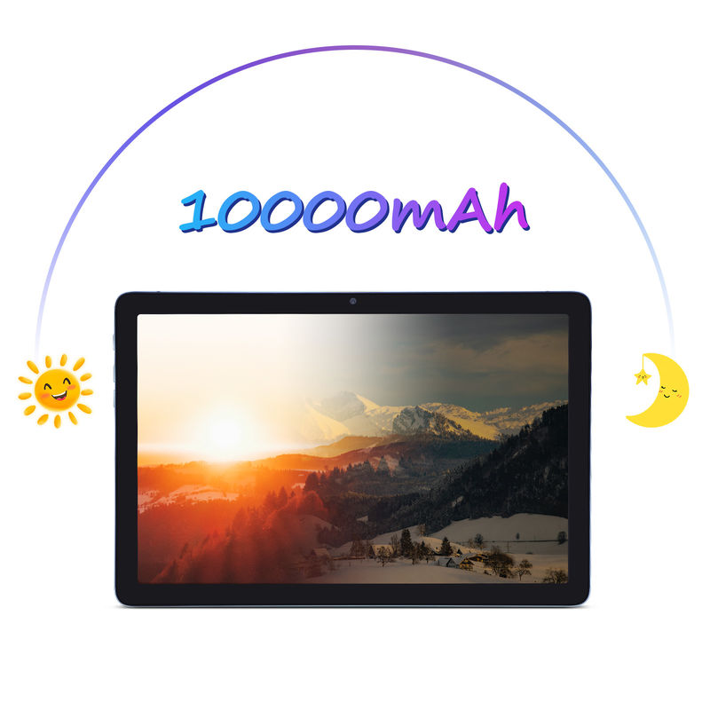 ایده C 10.1 اینچ تبلت هوشمند 10000mAh باتری 8GB + 512GB با صفحه کلید بلوتوث و پشتیبانی سیم کارت برای آموزش و یادگیری