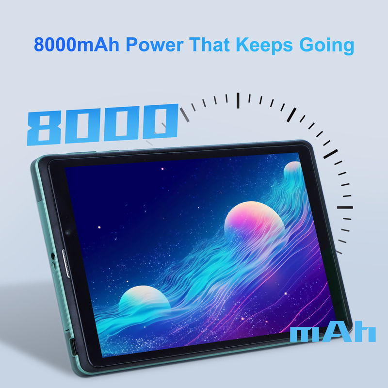 ایده C 8 اینچ Android Tablet PC با اندروید 12 OS Quad Core CPU 8GB RAM 512GB Storage IPS HD Display CM818 سبز
