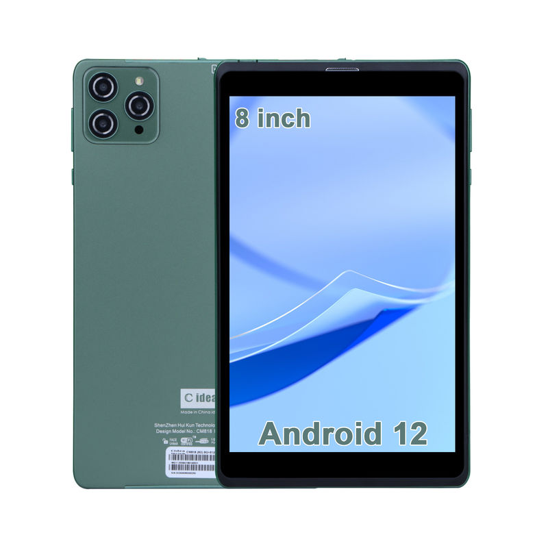 ایده C 8 اینچ Android Tablet PC با اندروید 12 OS Quad Core CPU 8GB RAM 512GB Storage IPS HD Display CM818 سبز