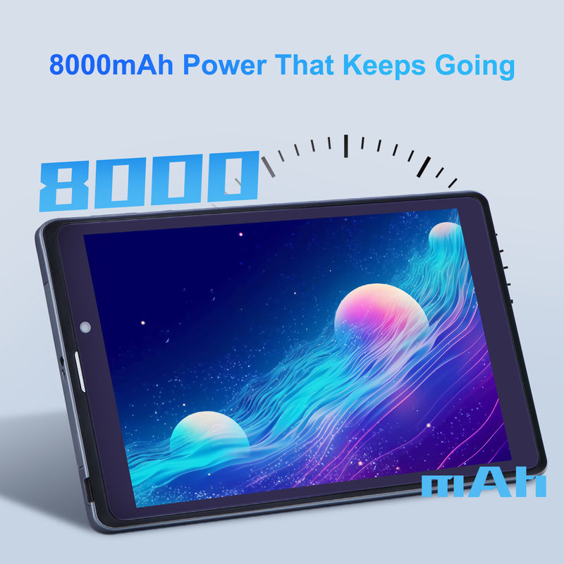 ایده C Android Tablet PC دوربین دوگانه 8 اینچ 1280x800 IPS صفحه نمایش HD Android 12 تبلت برای دانش آموز CM818 خاکستری