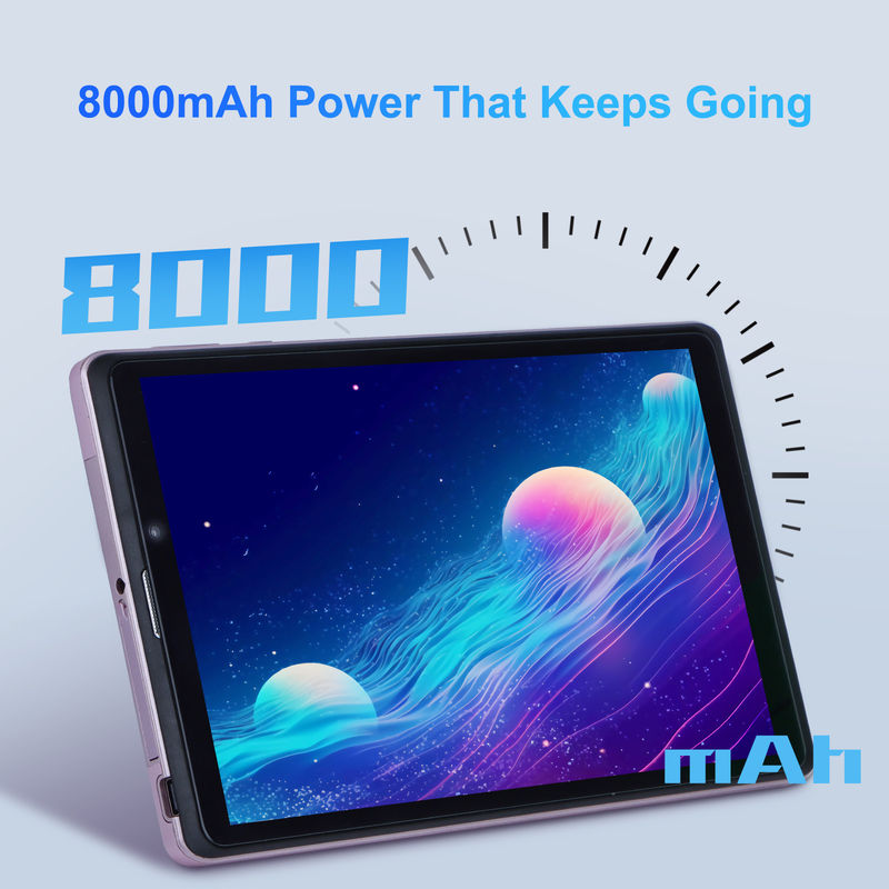 ایده C 8 اینچ اندروید 12 تبلت 8000mAh باتری 5 + 8MP دوربین 8GB رم 512GB رم برای آموزش یادگیری CM818 صورتی