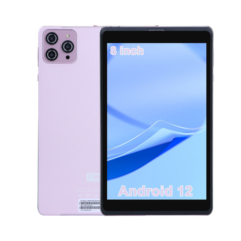 ایده C 8 اینچ اندروید 12 تبلت 8000mAh باتری 5 + 8MP دوربین 8GB رم 512GB رم برای آموزش یادگیری CM818 صورتی