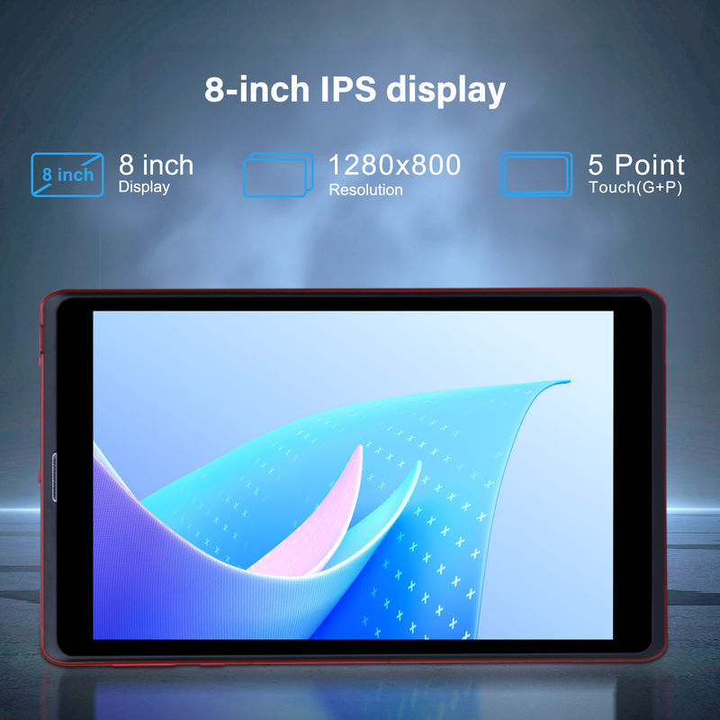 ایده C 8 اینچ اندروید 12 تبلت 8GB رم 512GB رم 8000mAh باتری 5+8MP دوربین برای دانش آموز با پشتیبانی سیم کارت CM818 قرمز