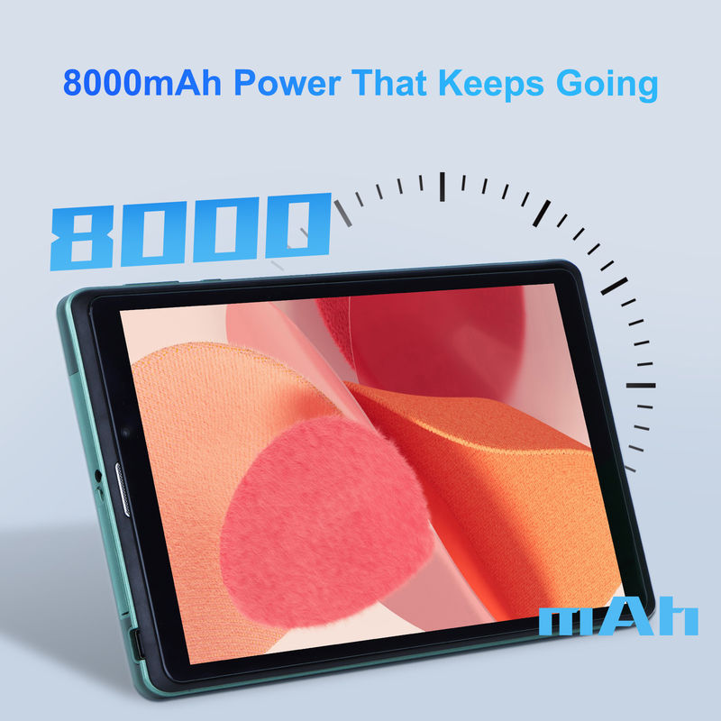 ایده C قابل حمل 8 اینچ Android Tablet PC با اندروید 12 Quad Core CPU 8GB RAM 512GB ذخیره سازی IPS صفحه نمایش HD CM818-سبز